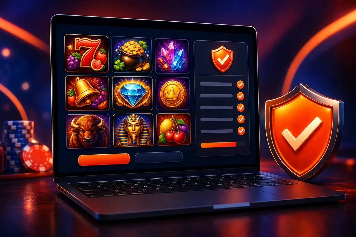 Laptop showing a review checklist